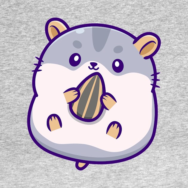 Cute Hamster Eating Sunflower Seed by Catalyst Labs